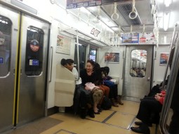 That's Izumi giving me the mischievous peace sign.